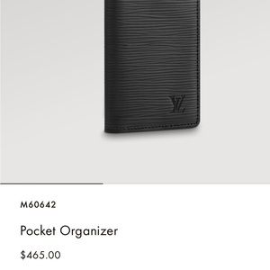 Louis Vuitton men’s pocket organizer (wallet)